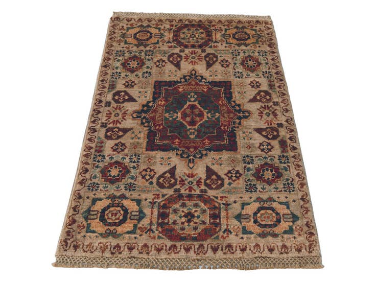 Detail image of 2' x 2' 11 Hand Knotted Mamluk Ziegler Rug