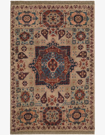 2' x 2' 11 Hand Knotted Mamluk Ziegler Rug