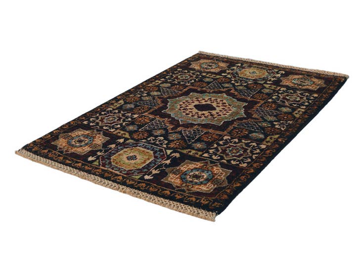 Detail image of 2' x 3' 2 Hand Knotted Mamluk Ziegler Rug