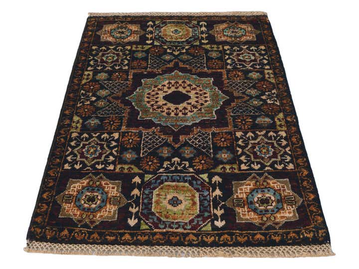 2' x 3' 2 Hand Knotted Mamluk Ziegler Rug