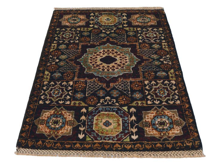 Detail image of 2' x 3' 2 Hand Knotted Mamluk Ziegler Rug