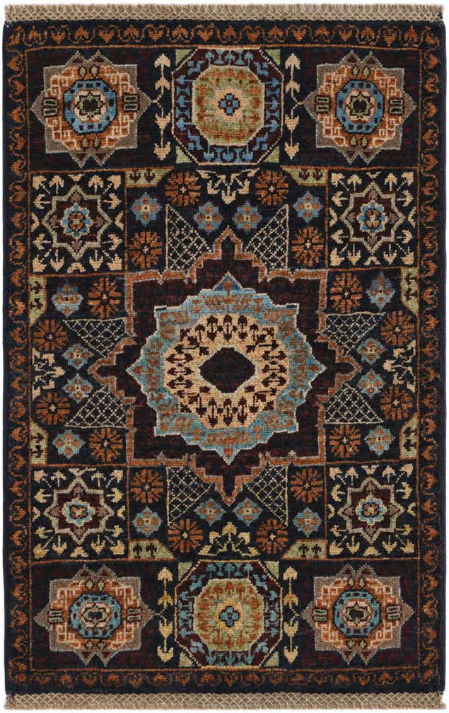 2' x 3' 2 Hand Knotted Mamluk Ziegler Rug