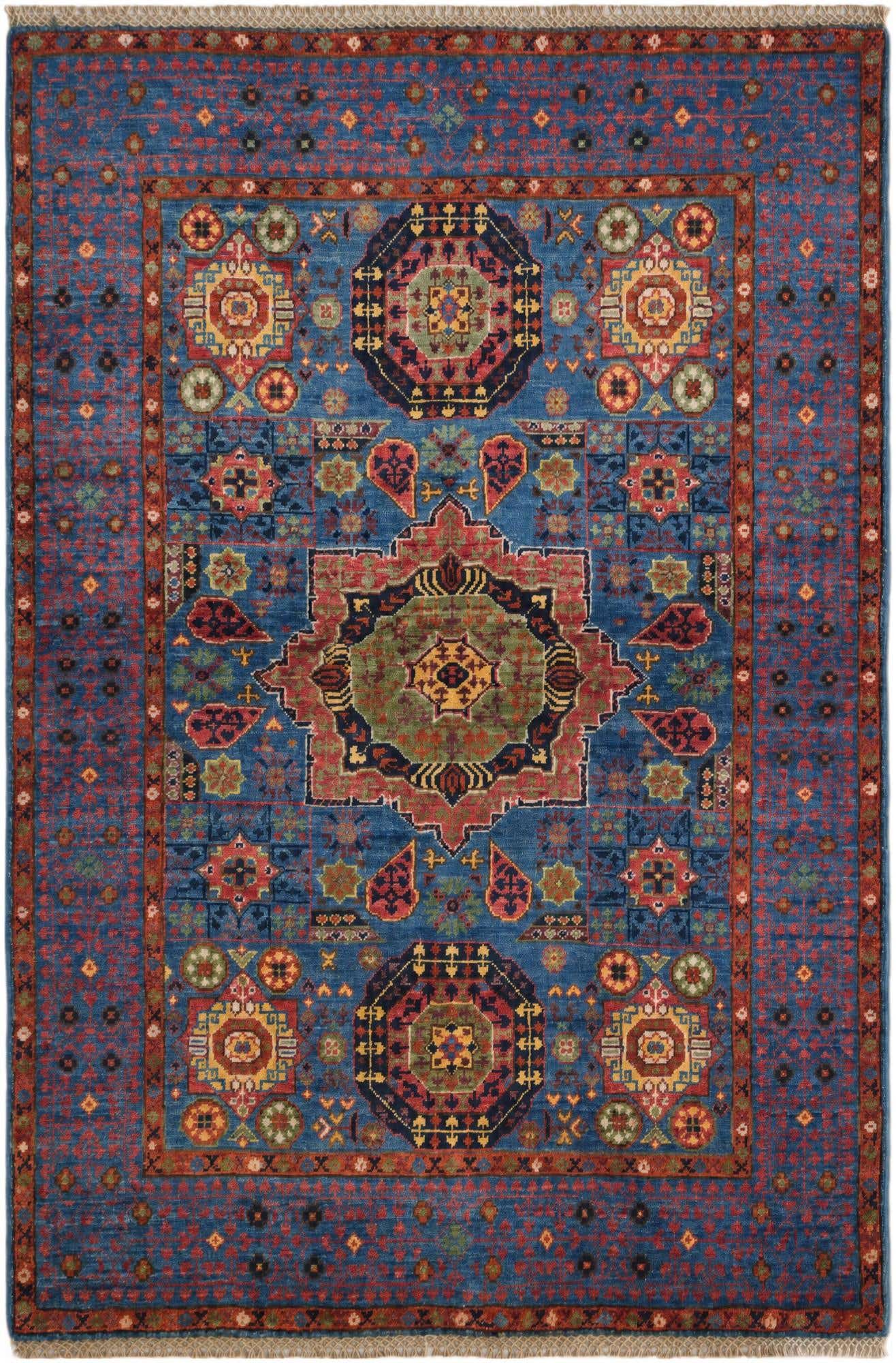 3' 4 x 5' Hand Knotted Mamluk Ziegler Rug