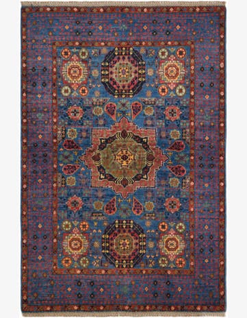 3' 4 x 5' Hand Knotted Mamluk Ziegler Rug