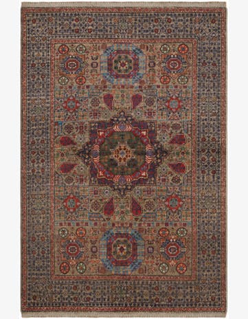 3' 3 x 4' 10 Hand Knotted Mamluk Ziegler Rug