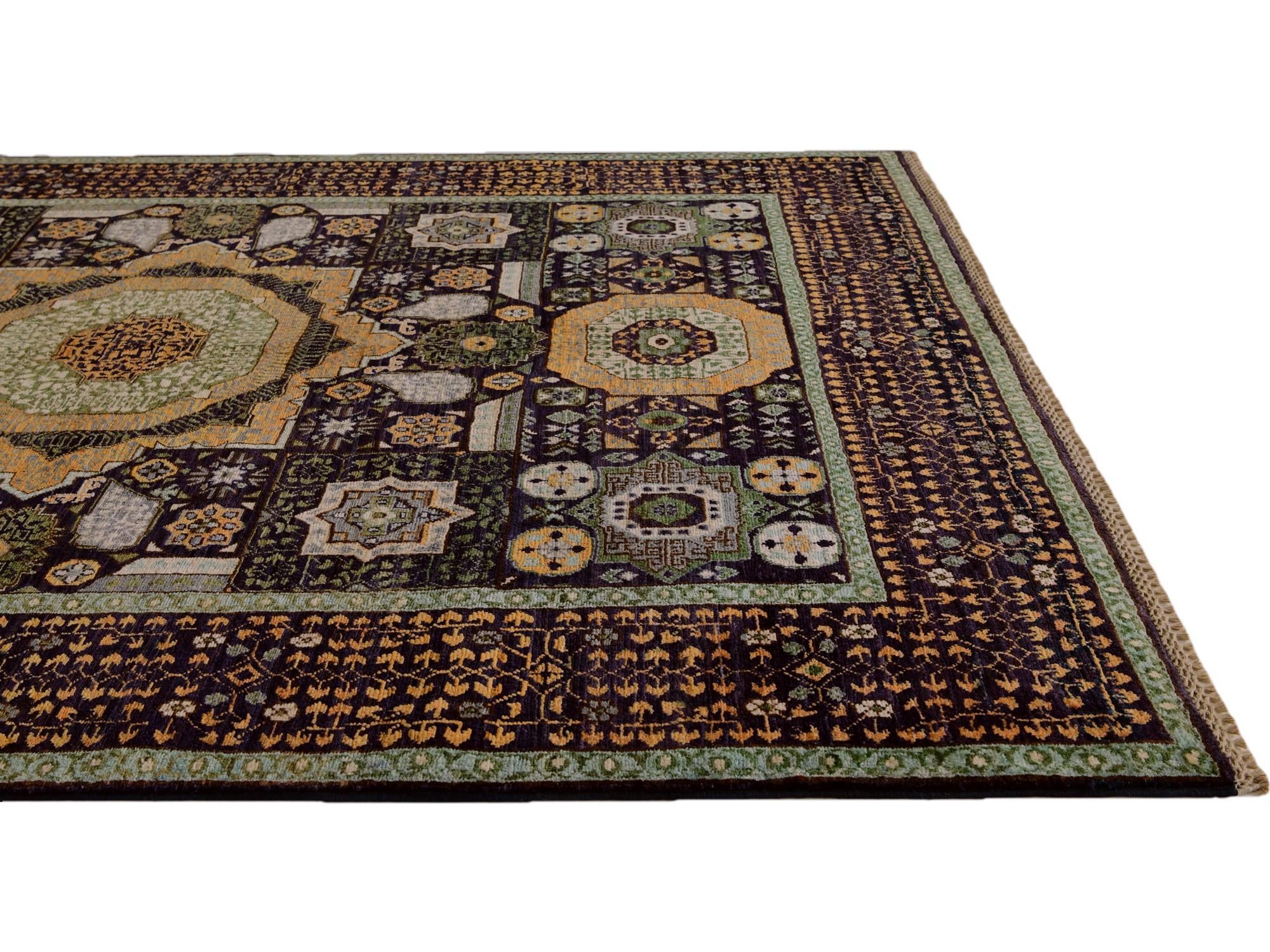 4' 11 x 6' 8 Hand Knotted Mamluk Ziegler Rug