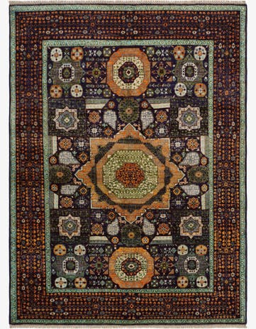 4' 11 x 6' 8 Hand Knotted Mamluk Ziegler Rug