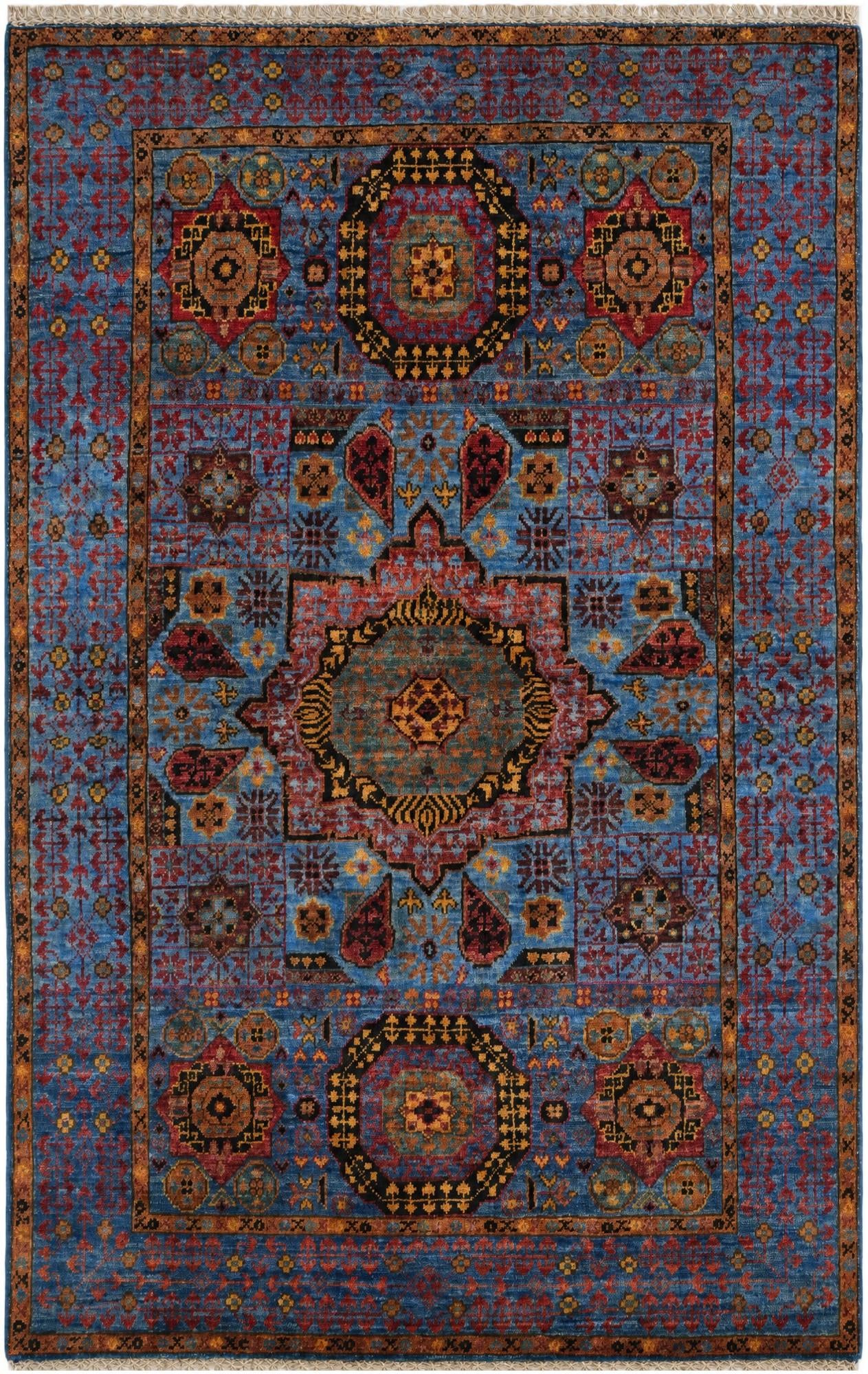 3' 3 x 5' 2 Hand Knotted Mamluk Ziegler Rug