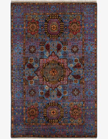3' 3 x 5' 2 Hand Knotted Mamluk Ziegler Rug