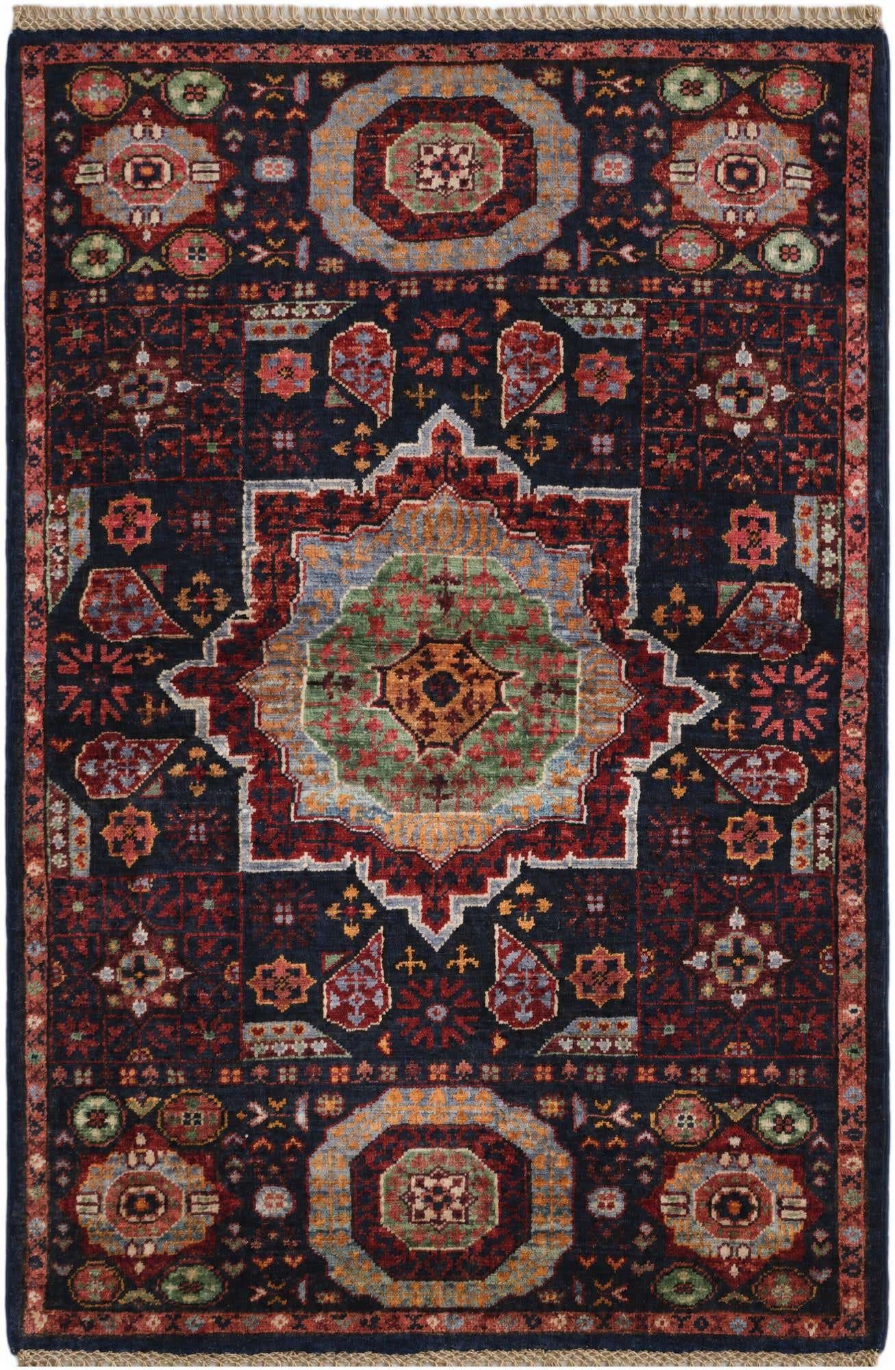2' 7 x 3' 10 Hand Knotted Mamluk Ziegler Rug