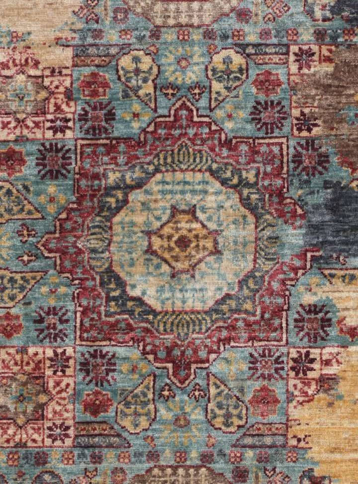 3' 5 x 5' Hand Knotted Mamluk Ziegler Rug