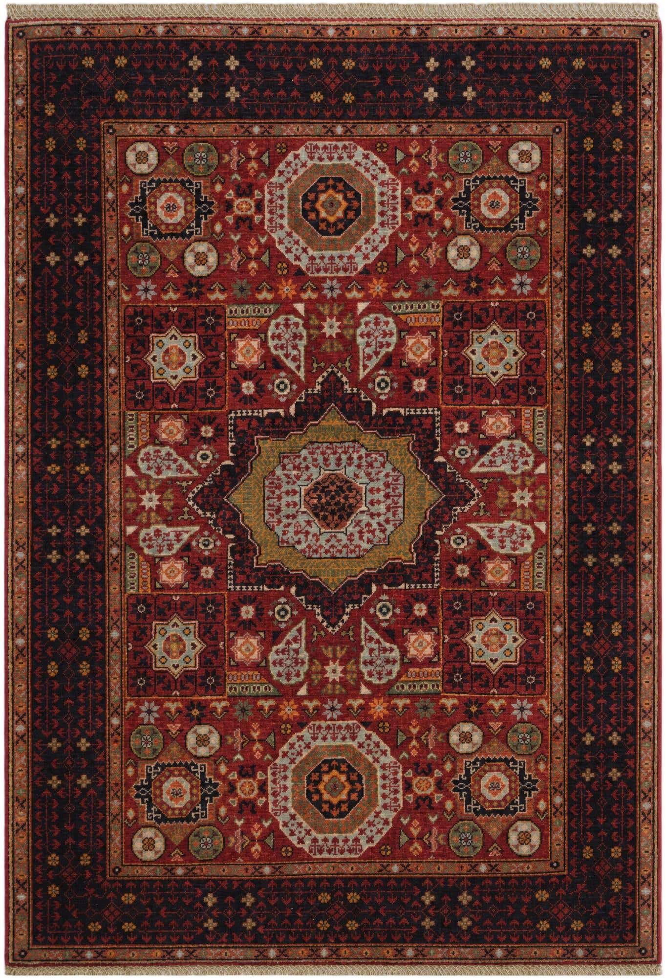 4' 2 x 6' Hand Knotted Mamluk Ziegler Rug