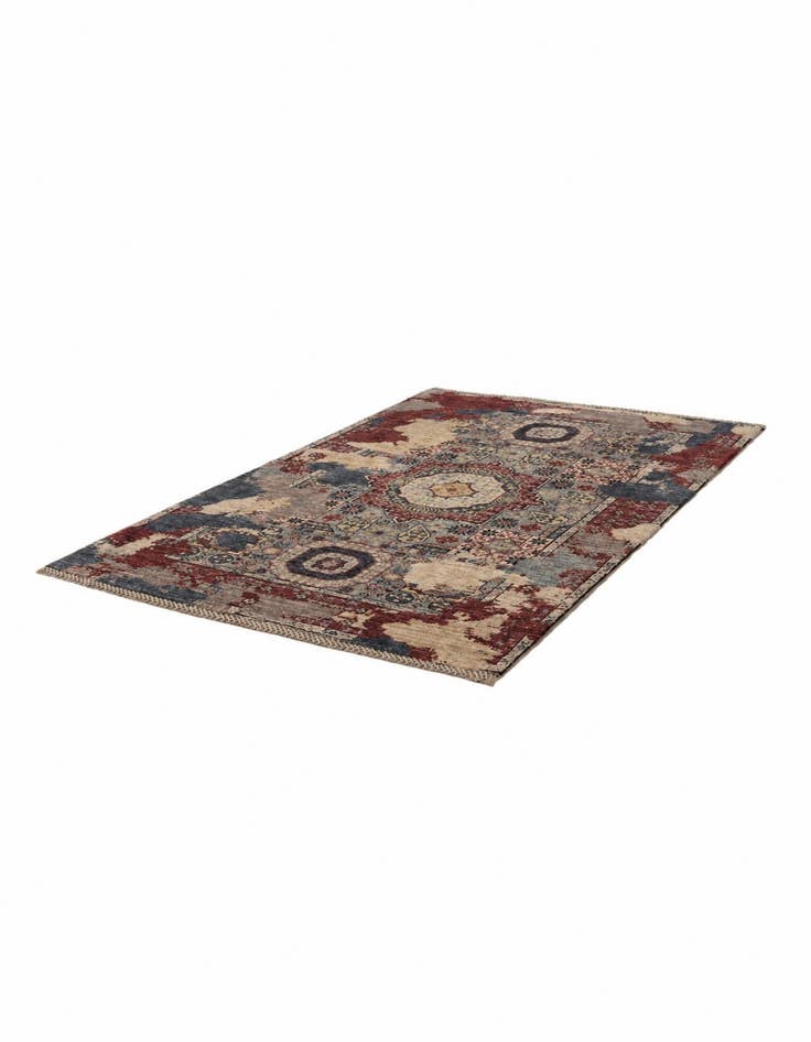 Detail image of 3' 3 x 5' Hand Knotted Mamluk Ziegler Rug