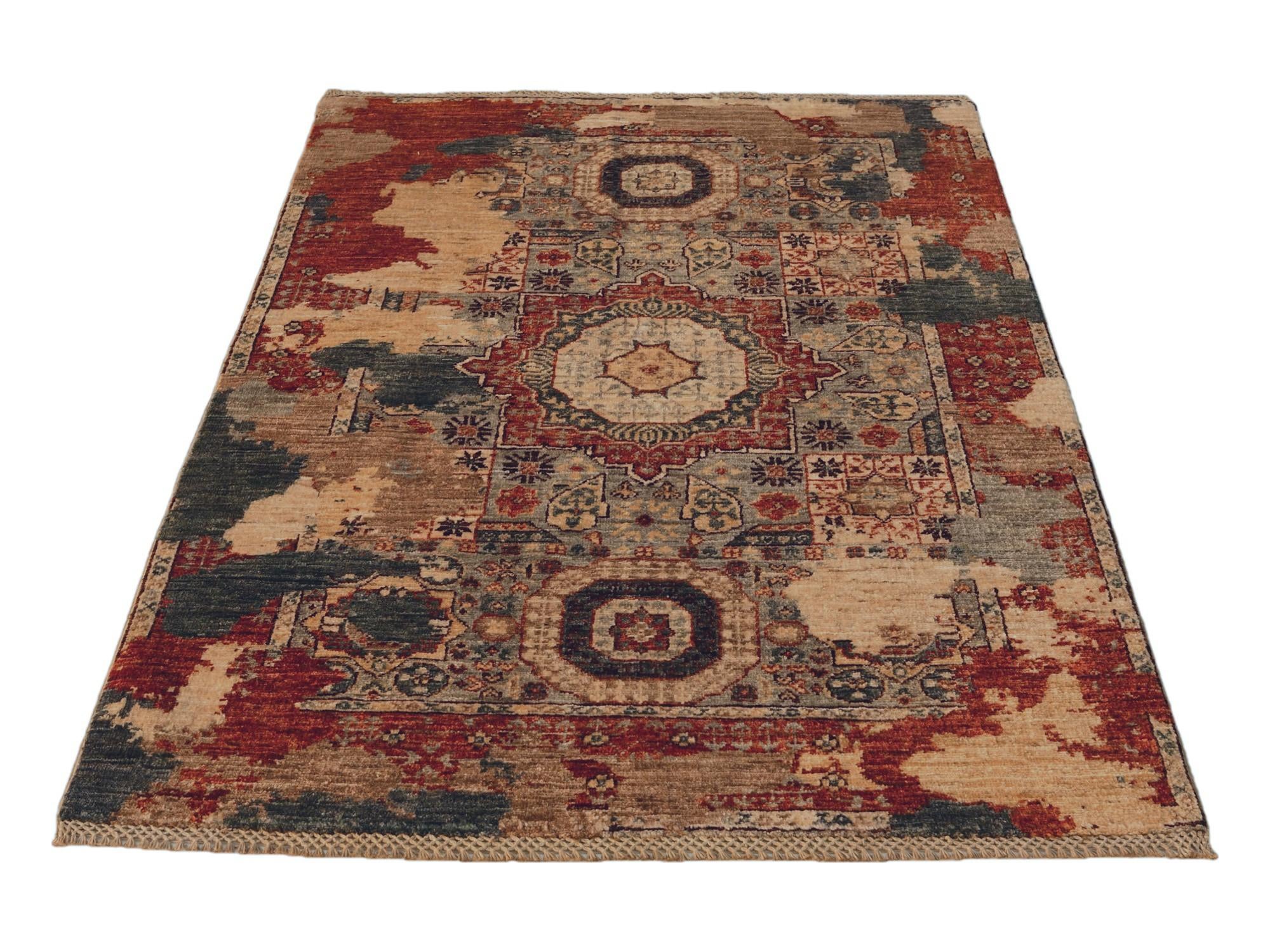 3' 3 x 5' Hand Knotted Mamluk Ziegler Rug