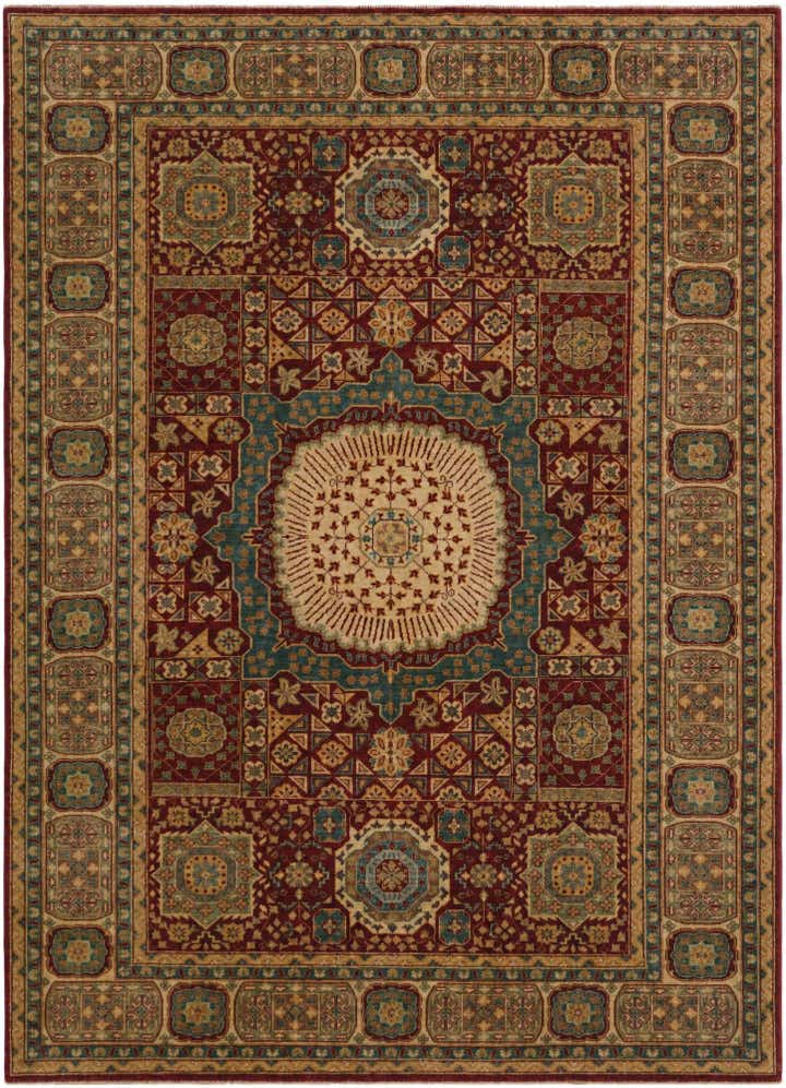7' x 9' 7 Hand Knotted Mamluk Ziegler Rug