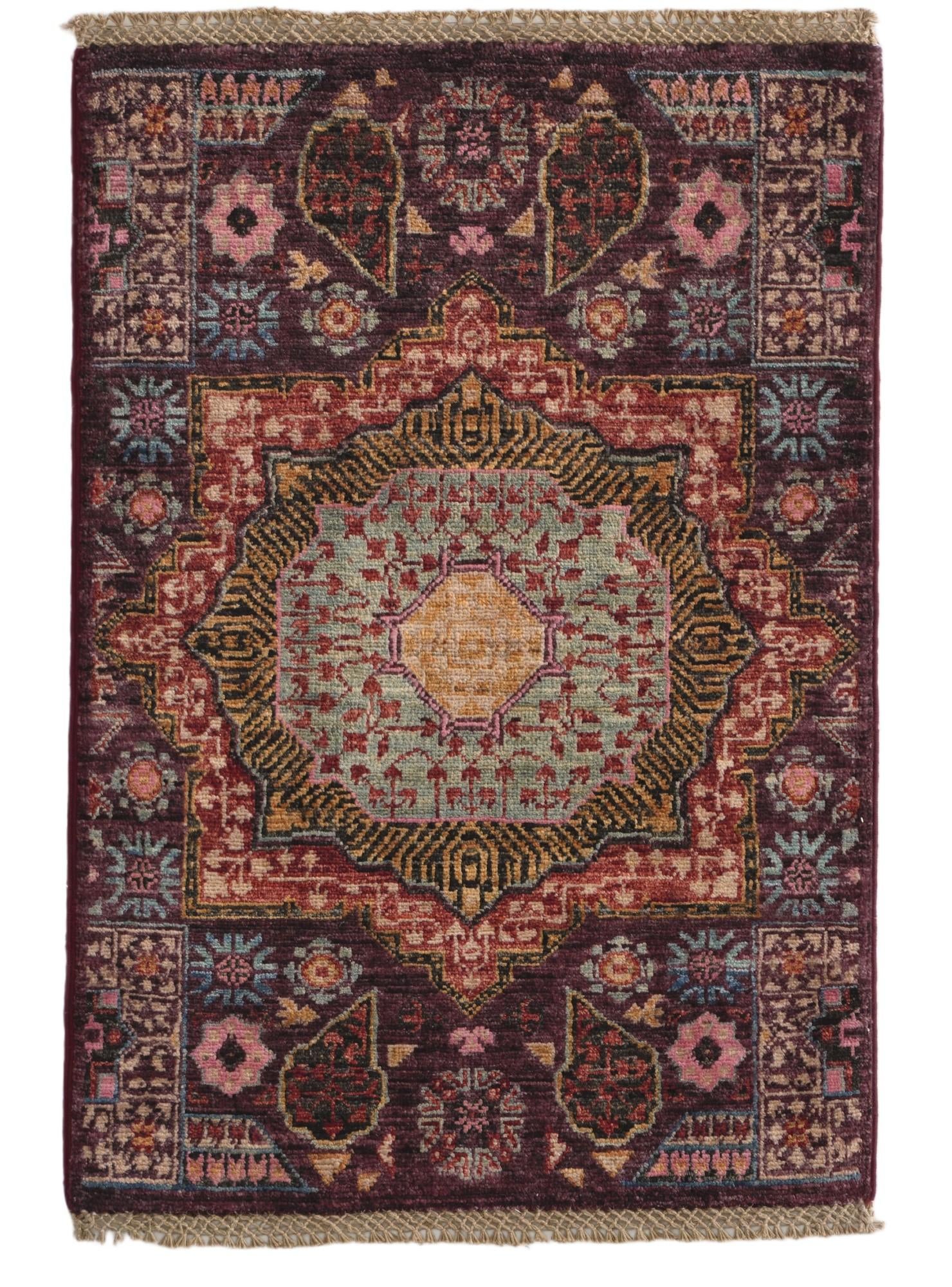 2' x 3' Hand Knotted Mamluk Ziegler Rug
