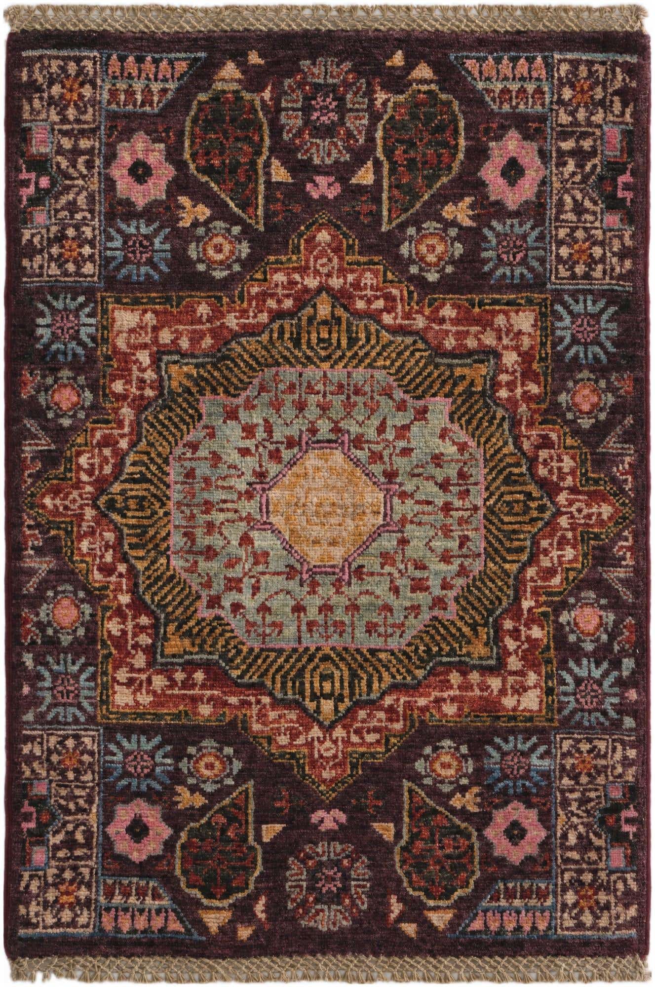2' x 3' Hand Knotted Mamluk Ziegler Rug