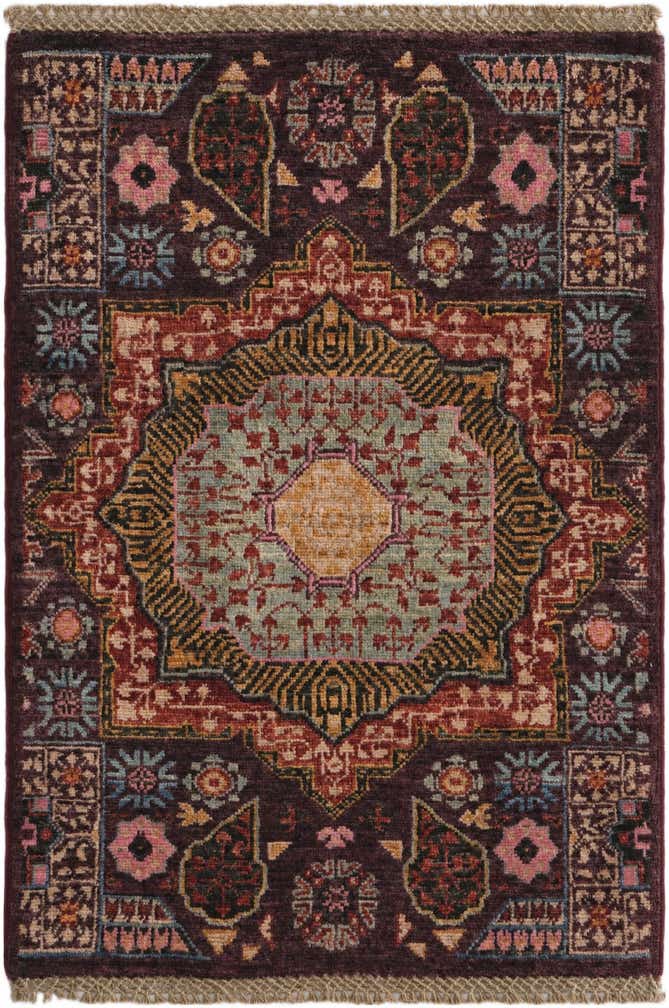 2' x 3' Hand Knotted Mamluk Ziegler Rug