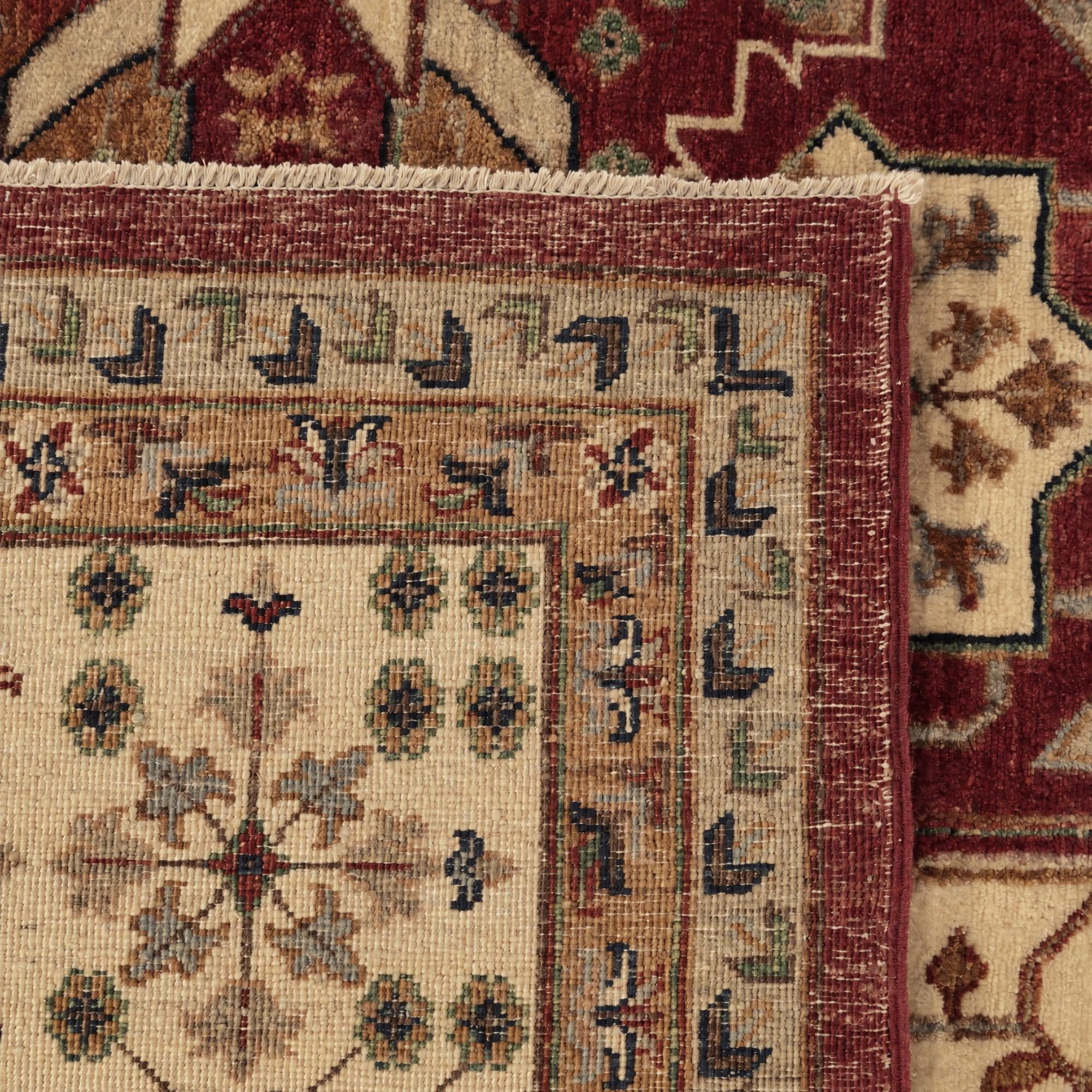 8' 10 x 12' 3 Hand Knotted Mamluk Ziegler Rug