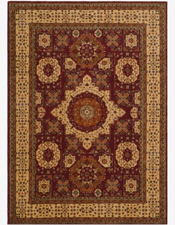 8' 10 x 12' 3 Hand Knotted Mamluk Ziegler Rug