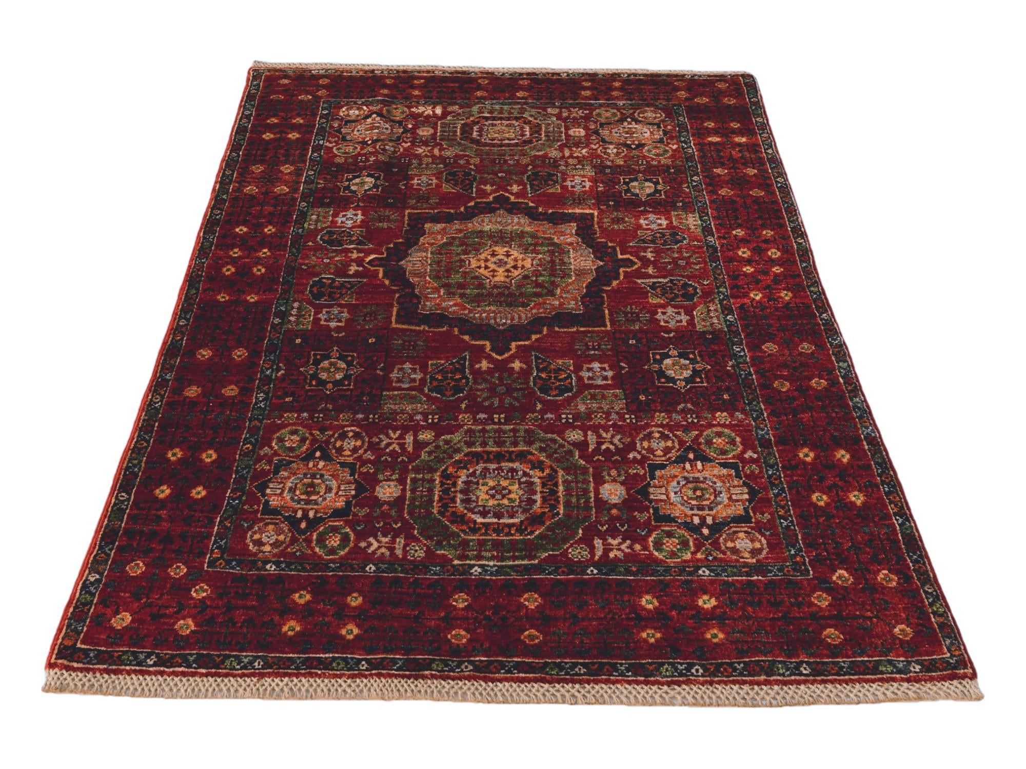 3' 2 x 5' 3 Hand Knotted Mamluk Ziegler Rug