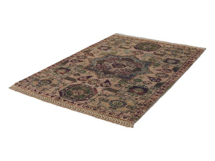 Detail image of 2' x 3' Hand Knotted Mamluk Ziegler Rug
