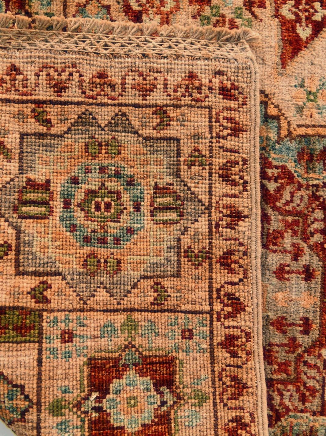 60cm x 90cm Hand Knotted Mamluk Ziegler Rug