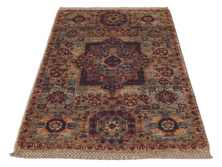 2' x 3' Hand Knotted Mamluk Ziegler Rug