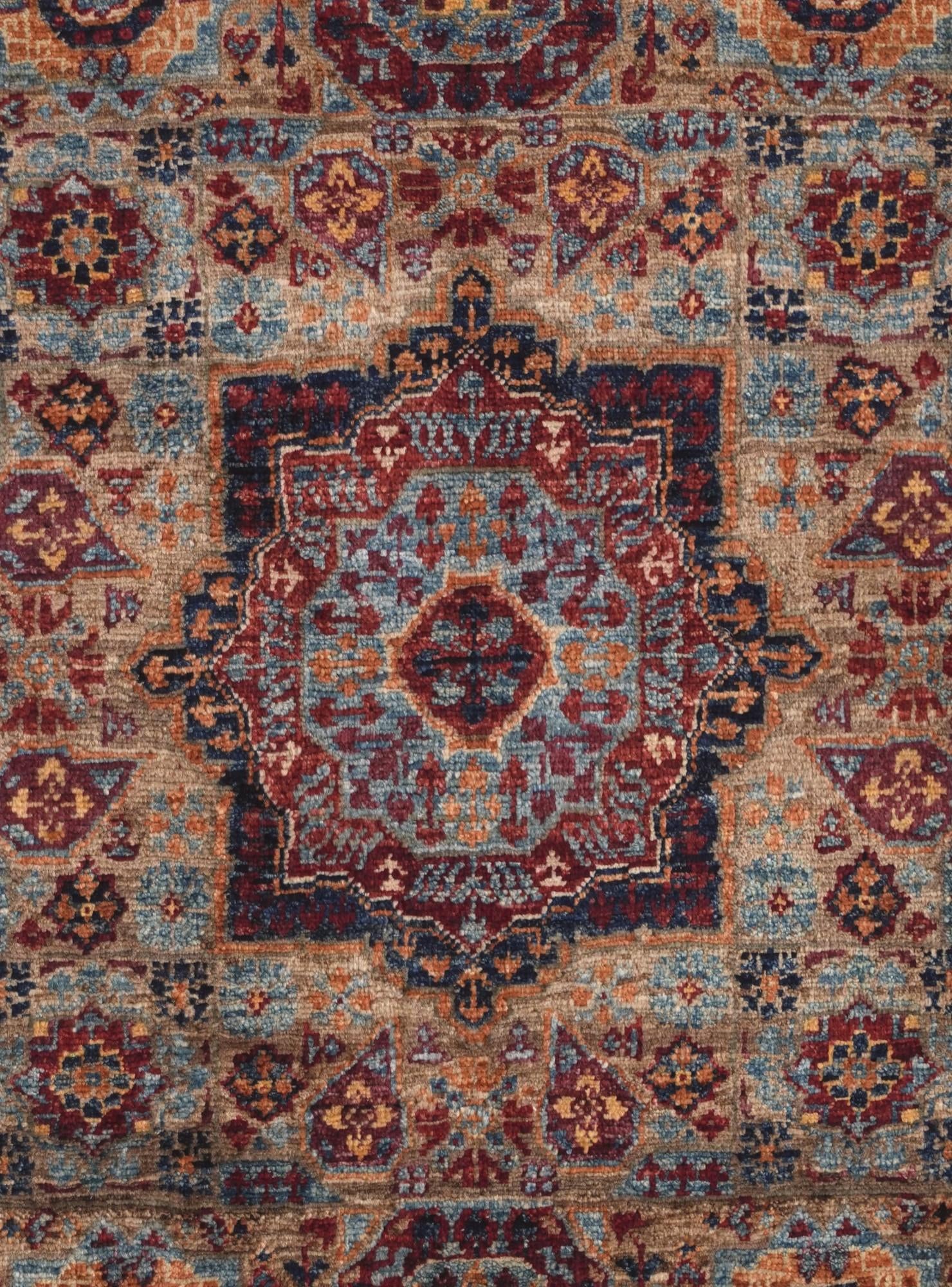 2' x 3' Hand Knotted Mamluk Ziegler Rug