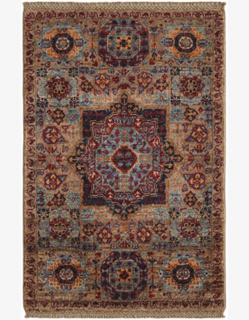 2' x 3' Hand Knotted Mamluk Ziegler Rug
