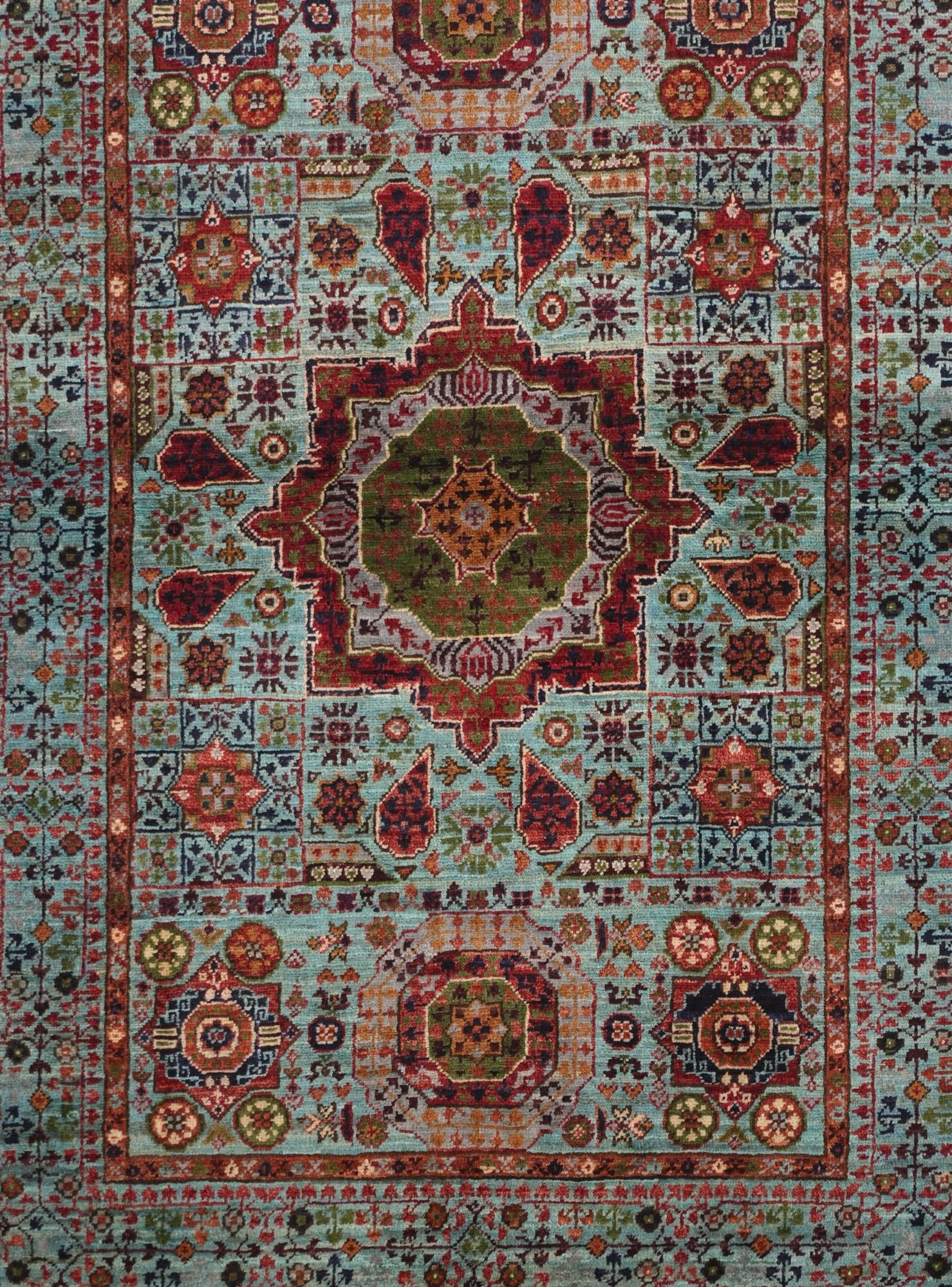 3' 4 x 5' 1 Hand Knotted Mamluk Ziegler Rug