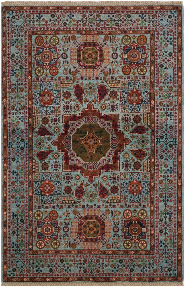 3' 4 x 5' 1 Hand Knotted Mamluk Ziegler Rug