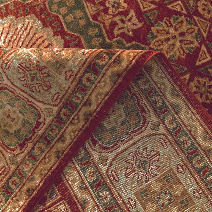 6' 8 x 9' 7 Hand Knotted Mamluk Ziegler Rug
