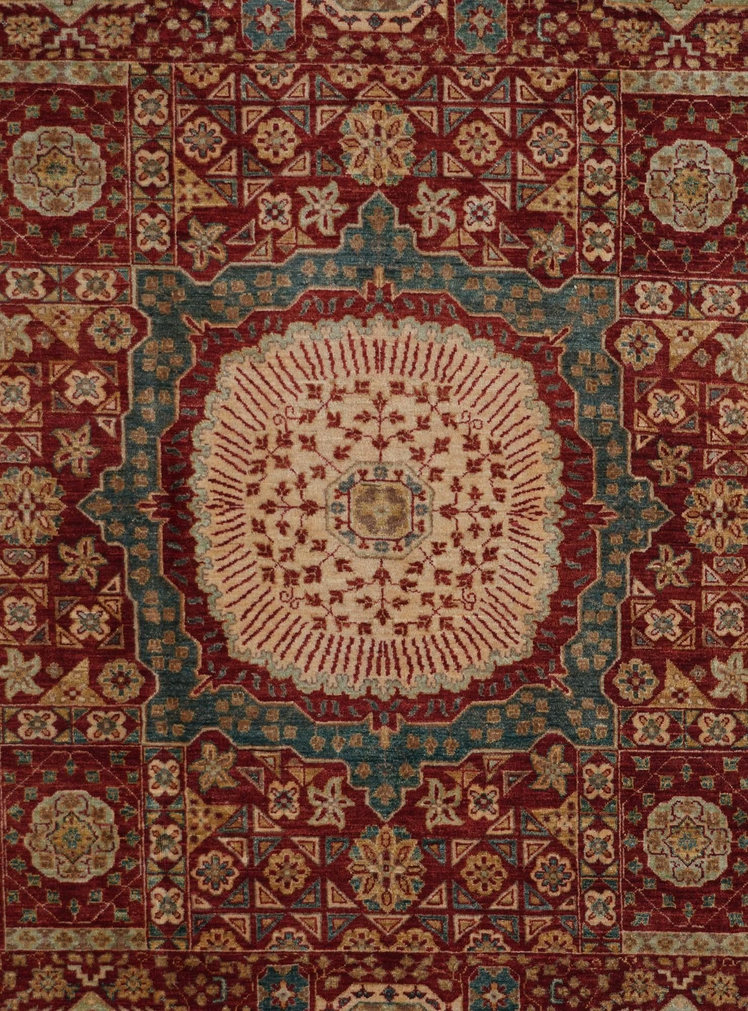 6' 8 x 9' 7 Hand Knotted Mamluk Ziegler Rug