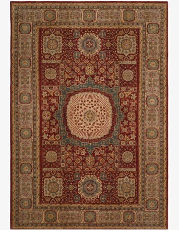 6' 8 x 9' 7 Hand Knotted Mamluk Ziegler Rug