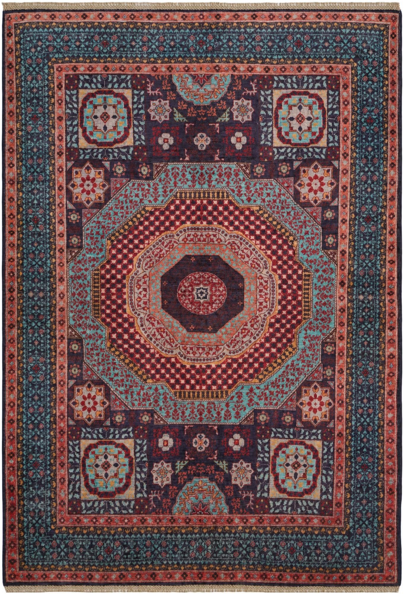 5' 2 x 7' 3 Hand Knotted Mamluk Ziegler Rug