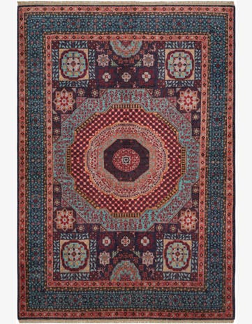5' 2 x 7' 3 Hand Knotted Mamluk Ziegler Rug