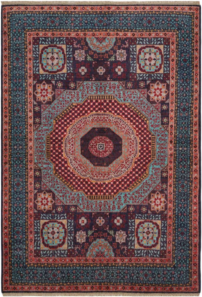 5' 2 x 7' 3 Hand Knotted Mamluk Ziegler Rug