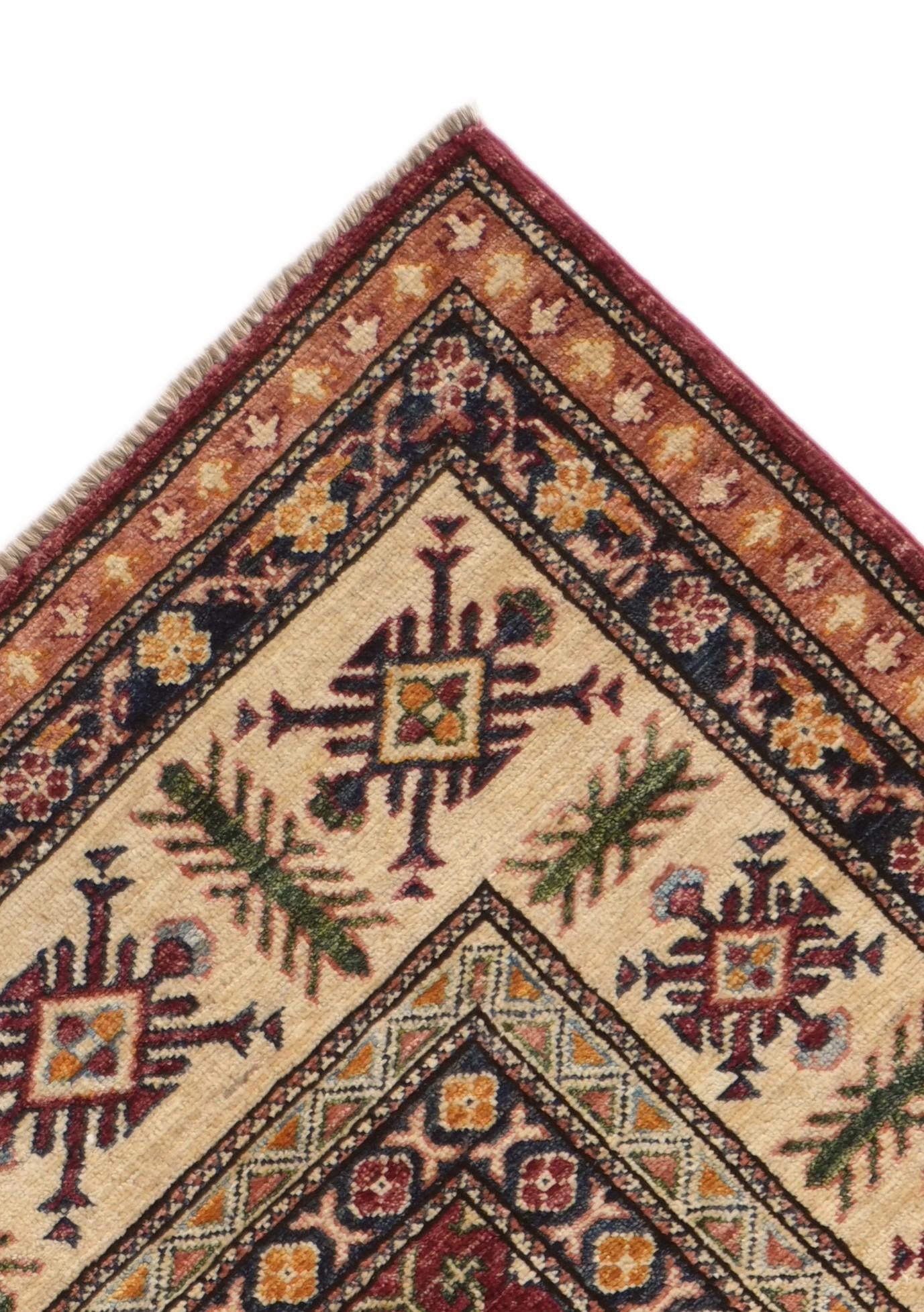 6' 1 x 8' 10 Hand Knotted Mamluk Ziegler Rug