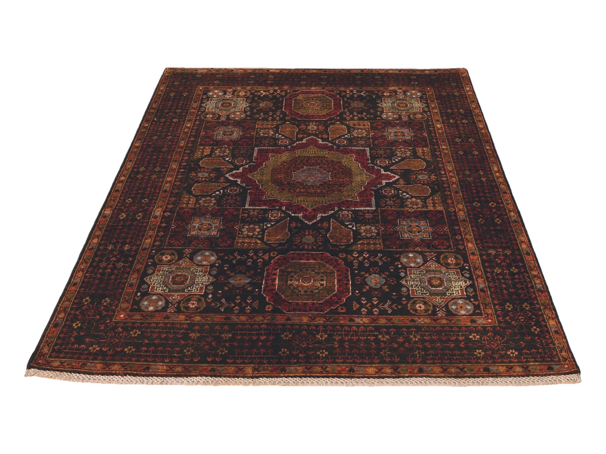 5' x 6' 7 Hand Knotted Mamluk Ziegler Rug