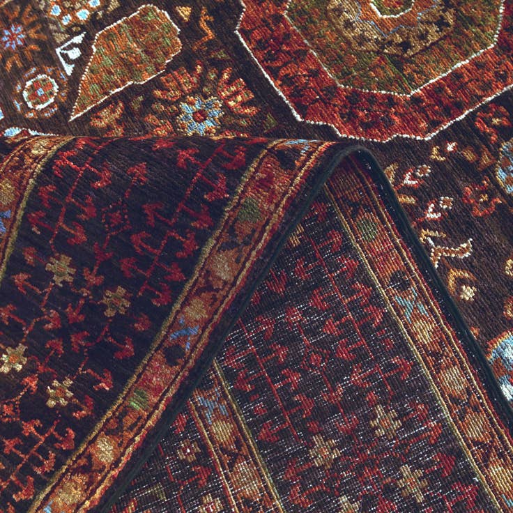 Detail image of 5' x 6' 7 Hand Knotted Mamluk Ziegler Rug