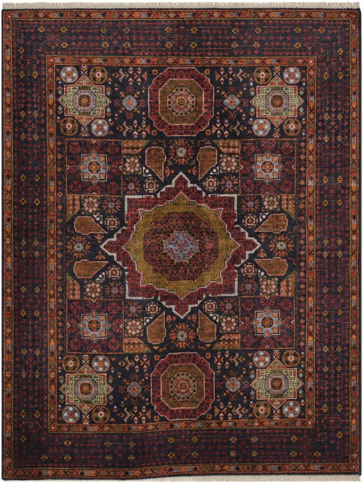 5' x 6' 7 Hand Knotted Mamluk Ziegler Rug