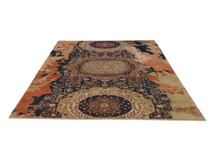 7' 11 x 9' 7 Hand Knotted Mamluk Ziegler Rug