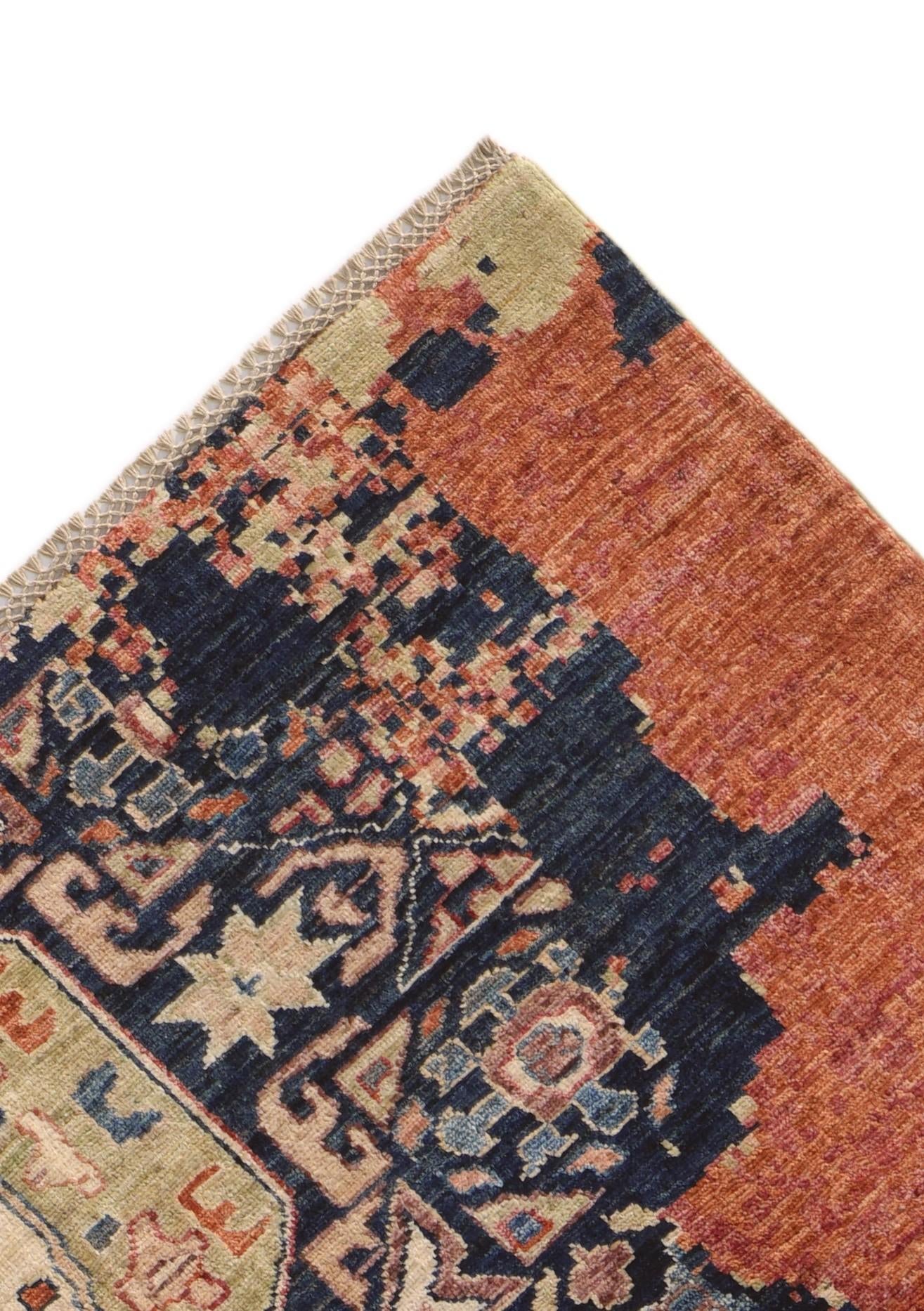 7' 11 x 9' 7 Hand Knotted Mamluk Ziegler Rug