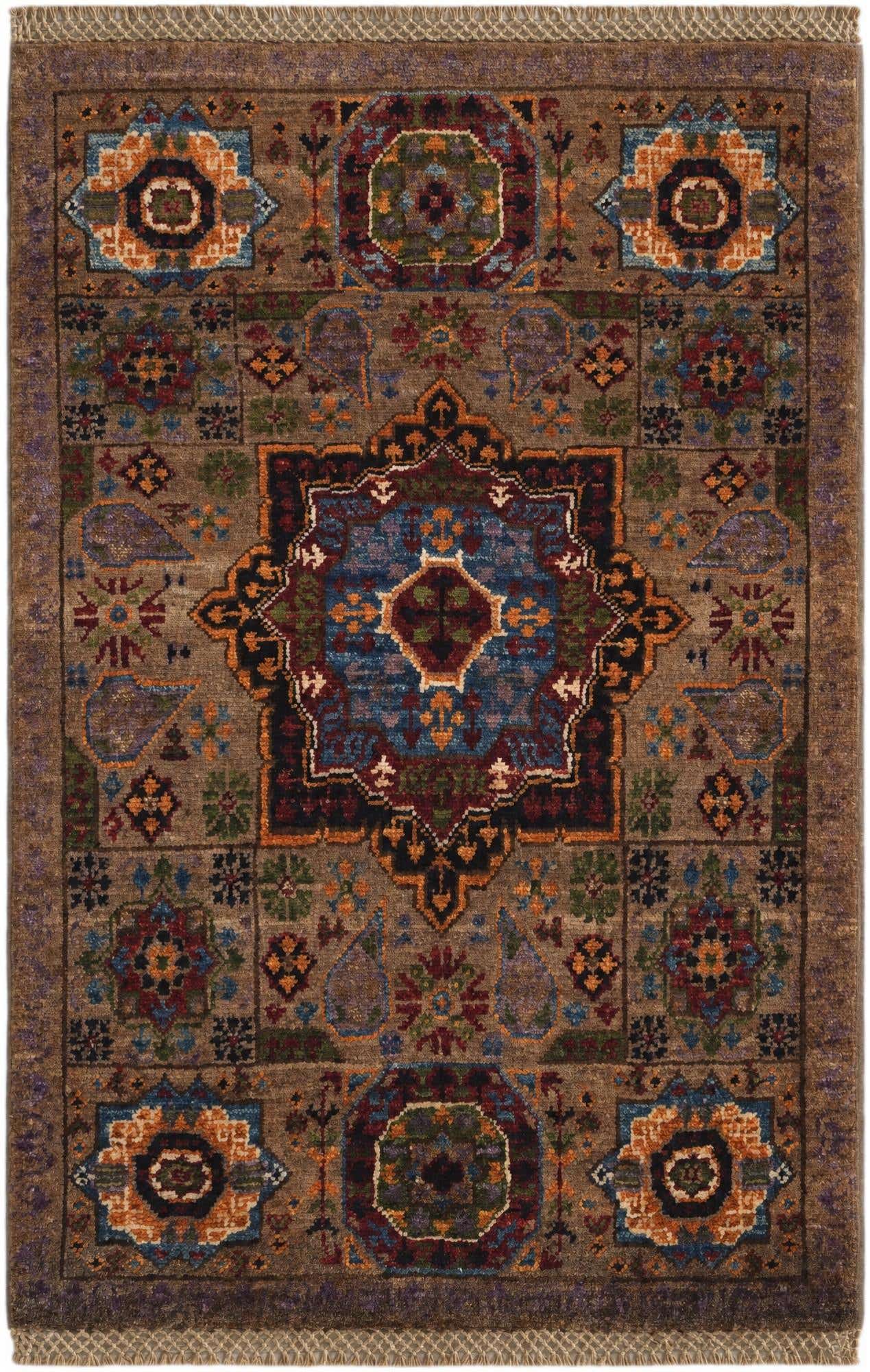 2' x 3' 1 Hand Knotted Mamluk Ziegler Rug