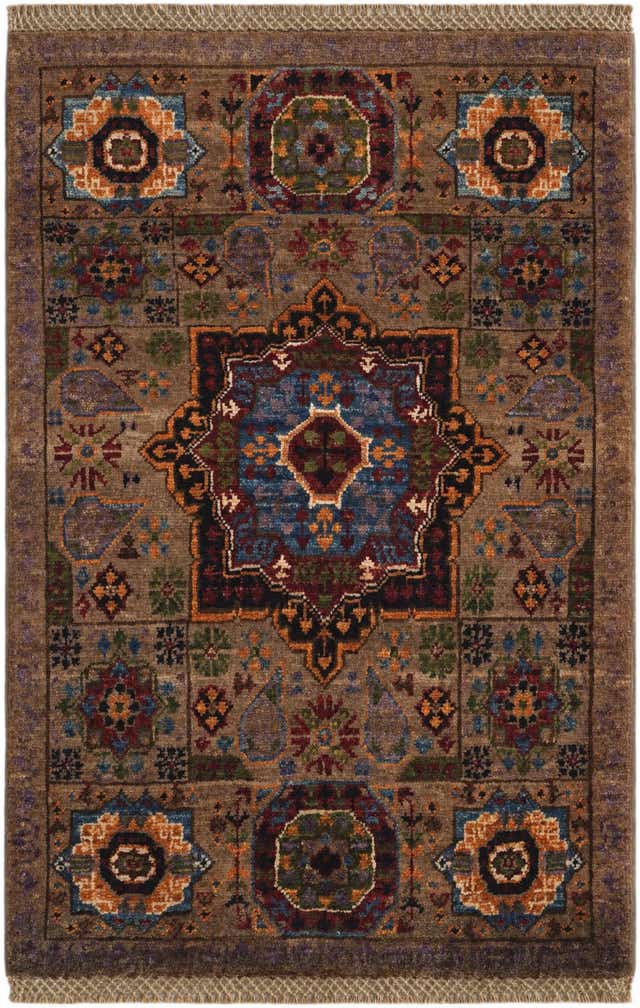 2' x 3' 1 Hand Knotted Mamluk Ziegler Rug