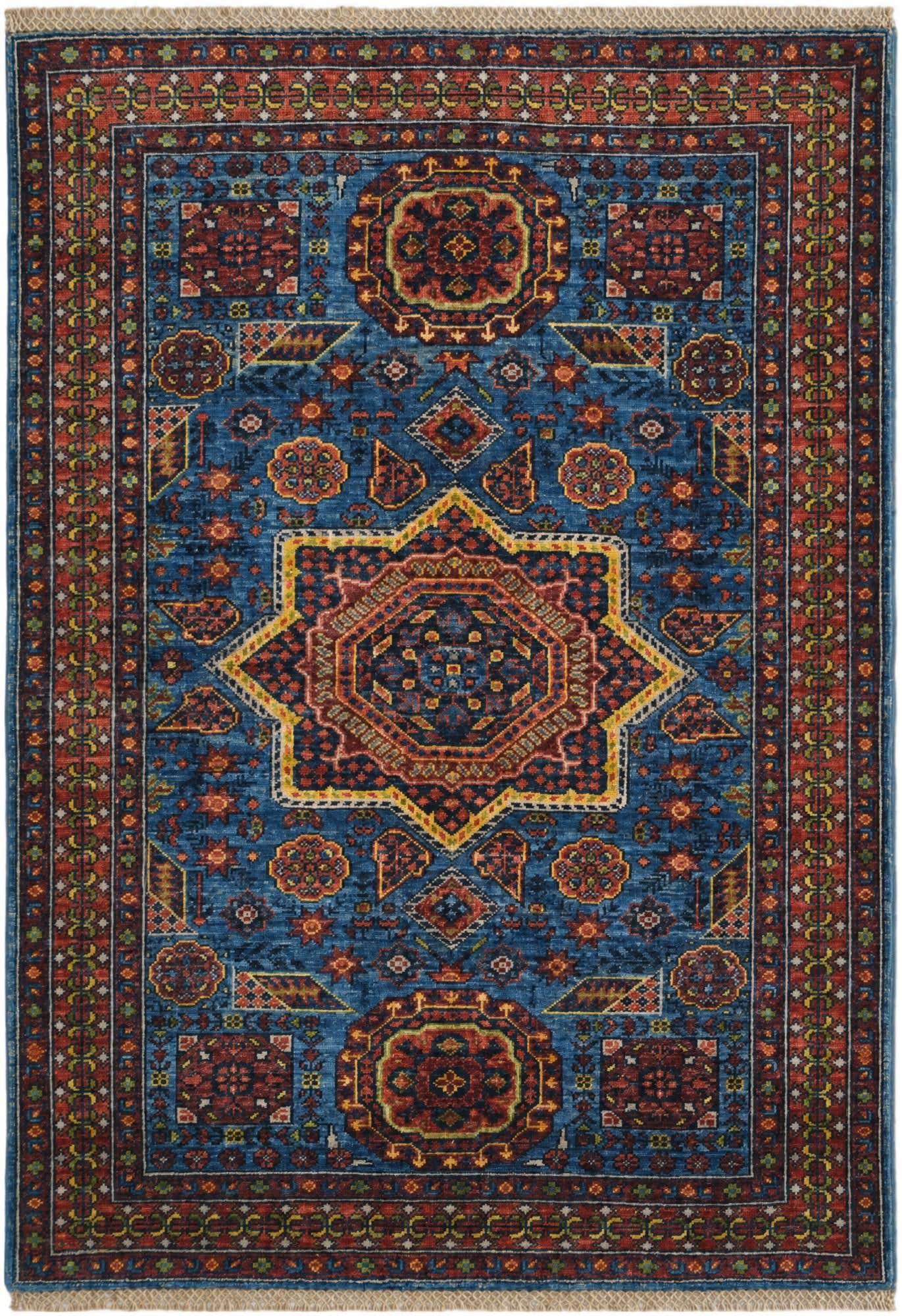 3' 5 x 5' Hand Knotted Mamluk Ziegler Rug