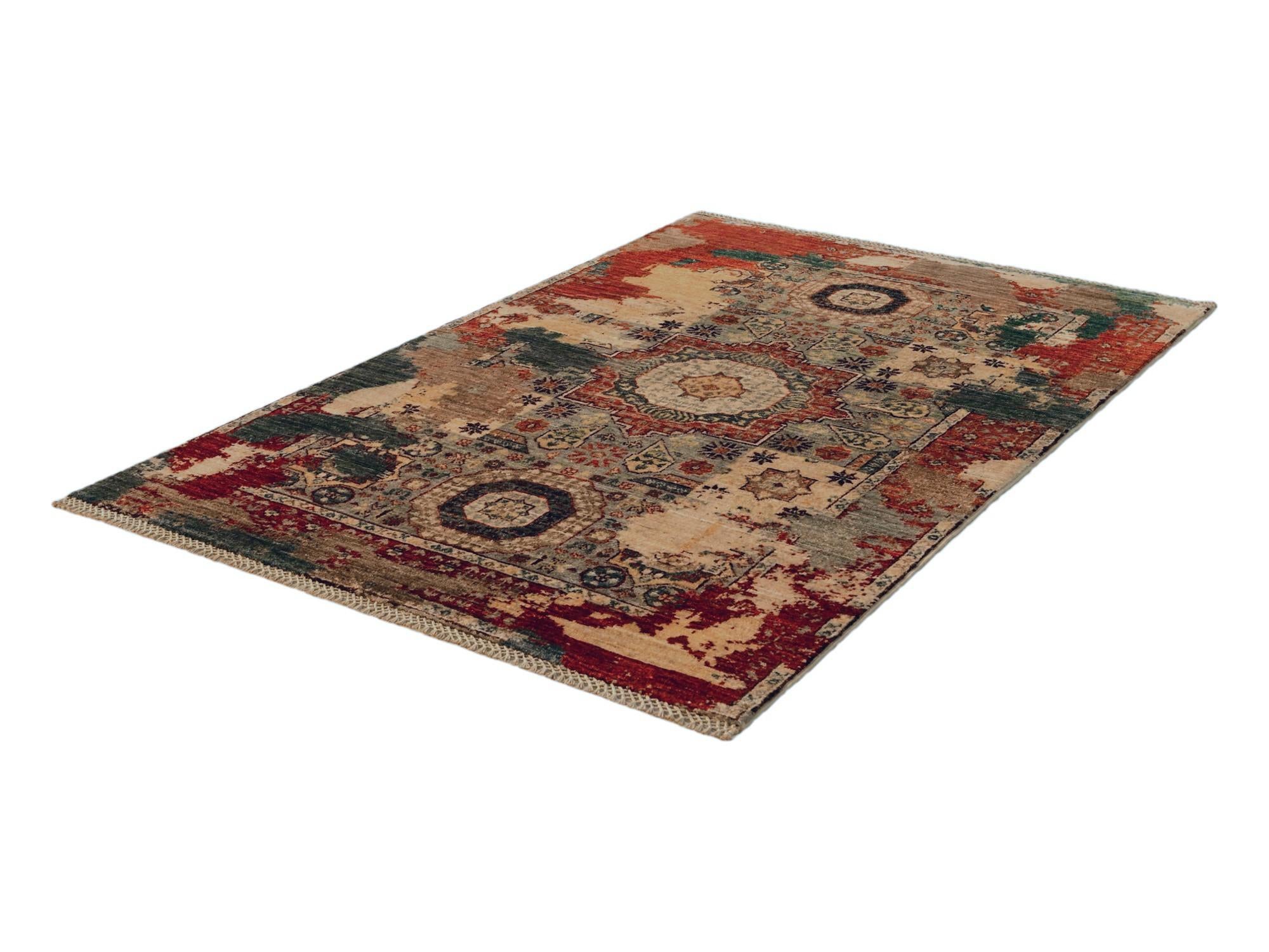 3' 3 x 5' 1 Hand Knotted Mamluk Ziegler Rug