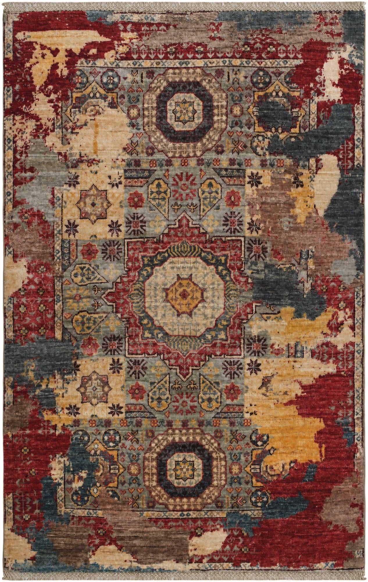3' 3 x 5' 1 Hand Knotted Mamluk Ziegler Rug