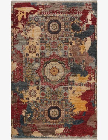 3' 3 x 5' 1 Hand Knotted Mamluk Ziegler Rug
